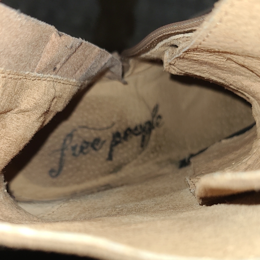 Free People Tan Lace-Up Boots - Picture 6 of 6